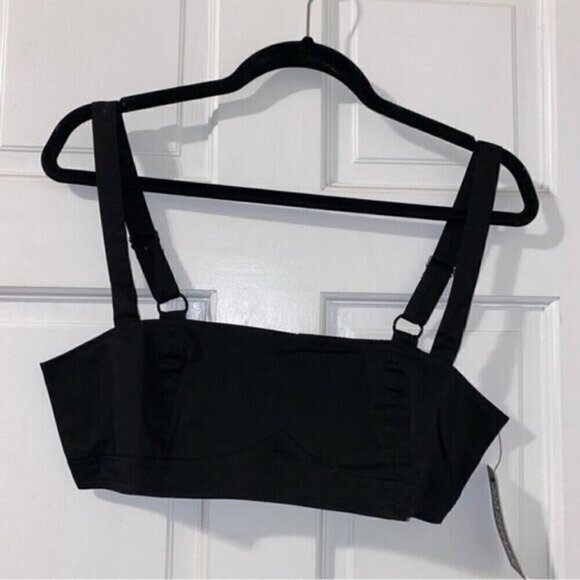 NWT Danielle Bernstein Black Top Size 6 Bra Tank - Picture 1 of 4